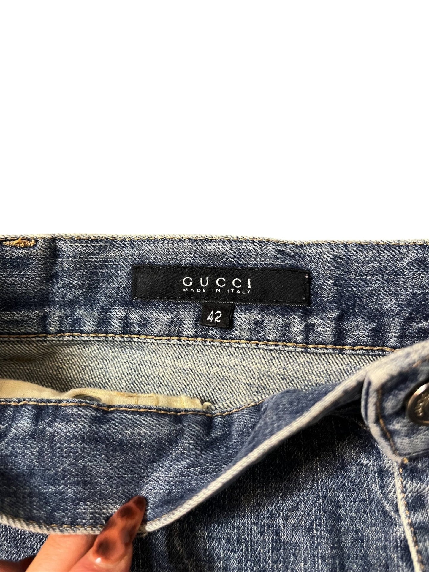 Gucci FW07 Denim Skirt - Ascensio Vintage