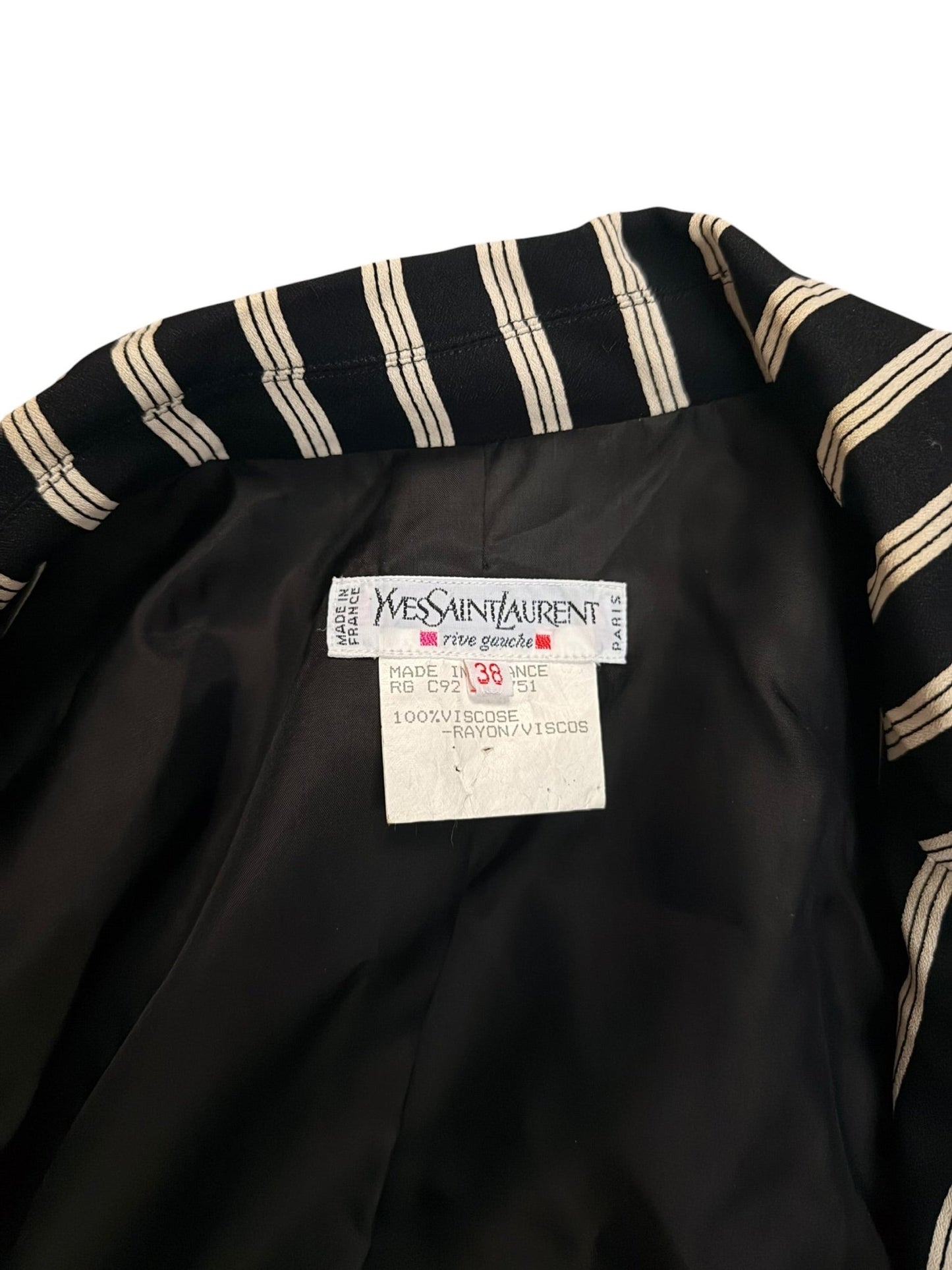 YSL Cruise 1992 blazer, authenticated vintage Saint Laurent