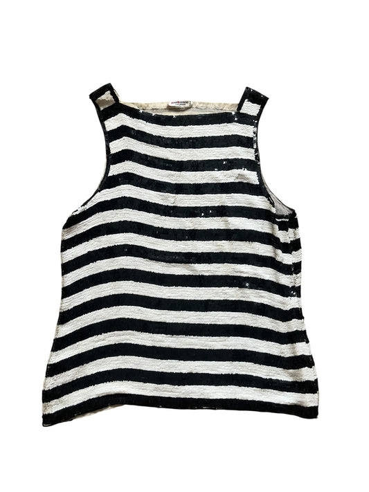 YSL Striped Sequin Top