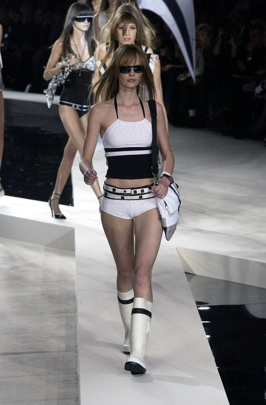 Chanel SS2003 two piece swimsuit, vintage Chanel swimwear, alternate view