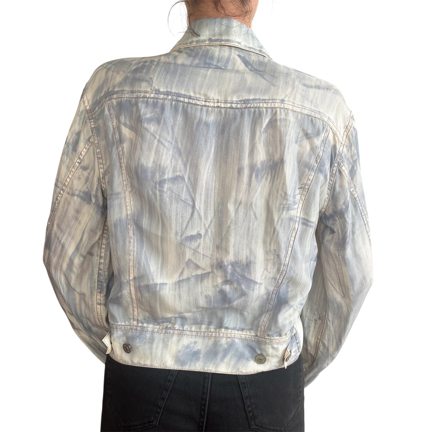 RARE Jean Paul Gaultier - Gaultier2 - Silk ‘Denim’ Blouse - Ascensio Vintage
