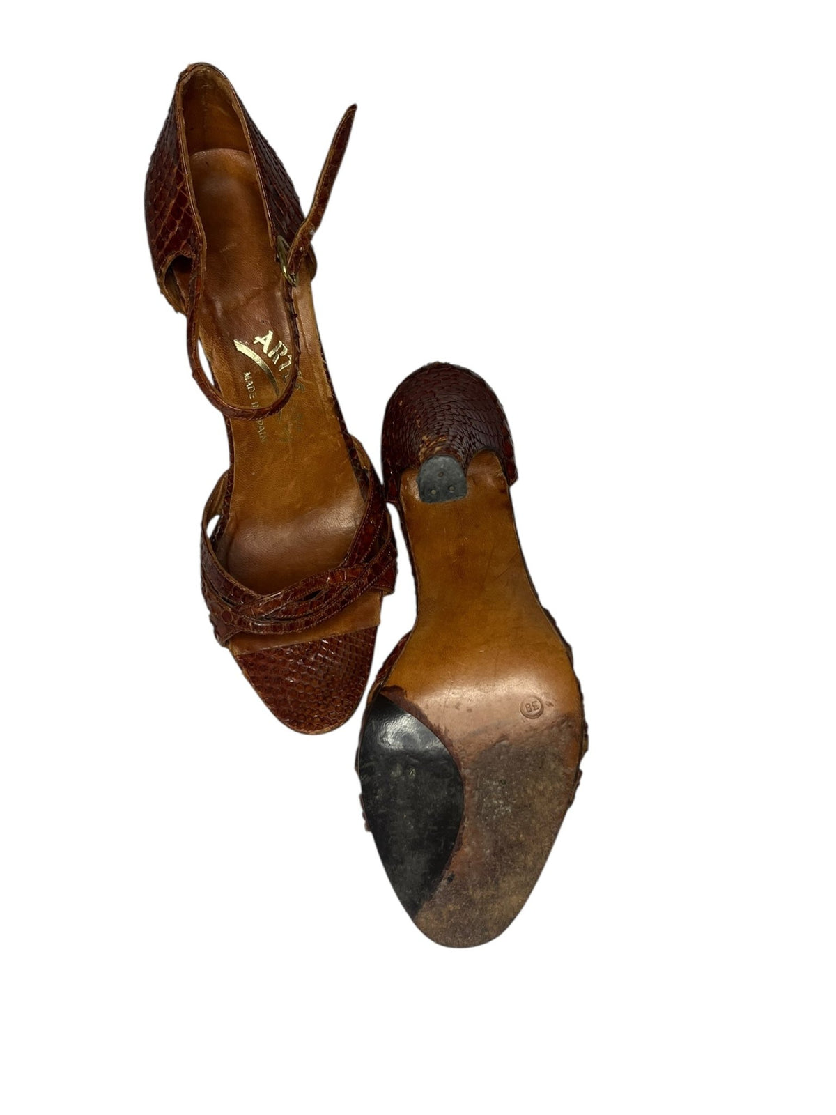 Artesania Snakeskin Heels - Ascensio Vintage