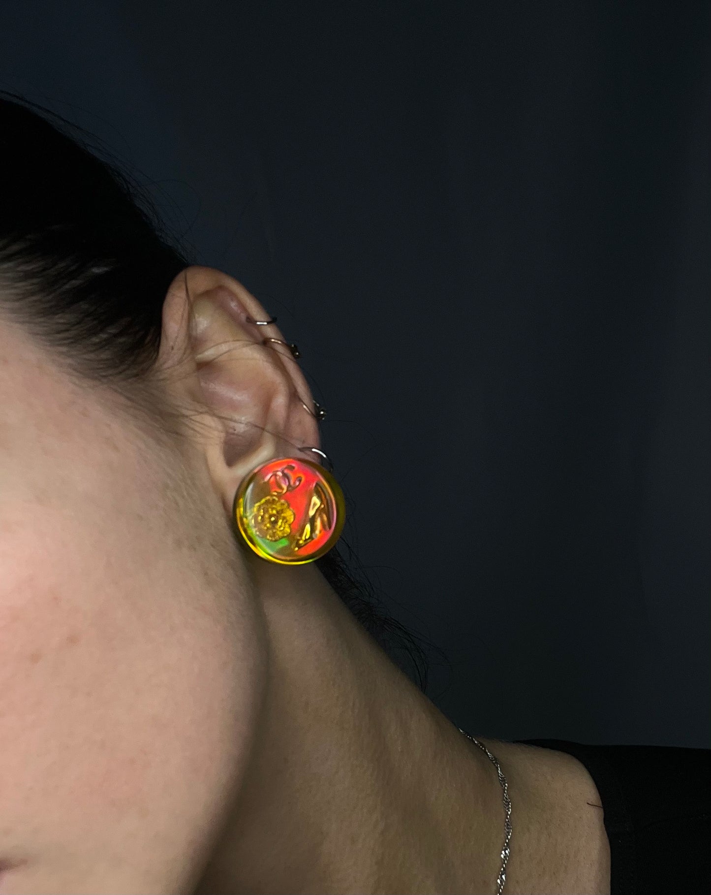 Chanel SS96 Holographic Earrings