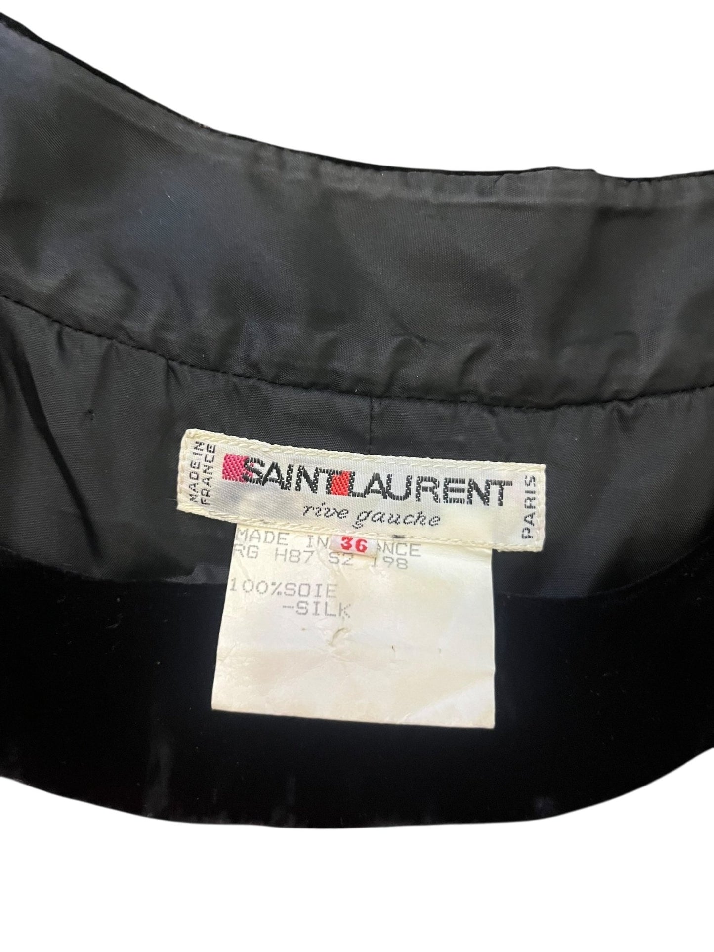 Yves Saint Laurent Rive Gauche Fall 1988 runway dress, archive YSL