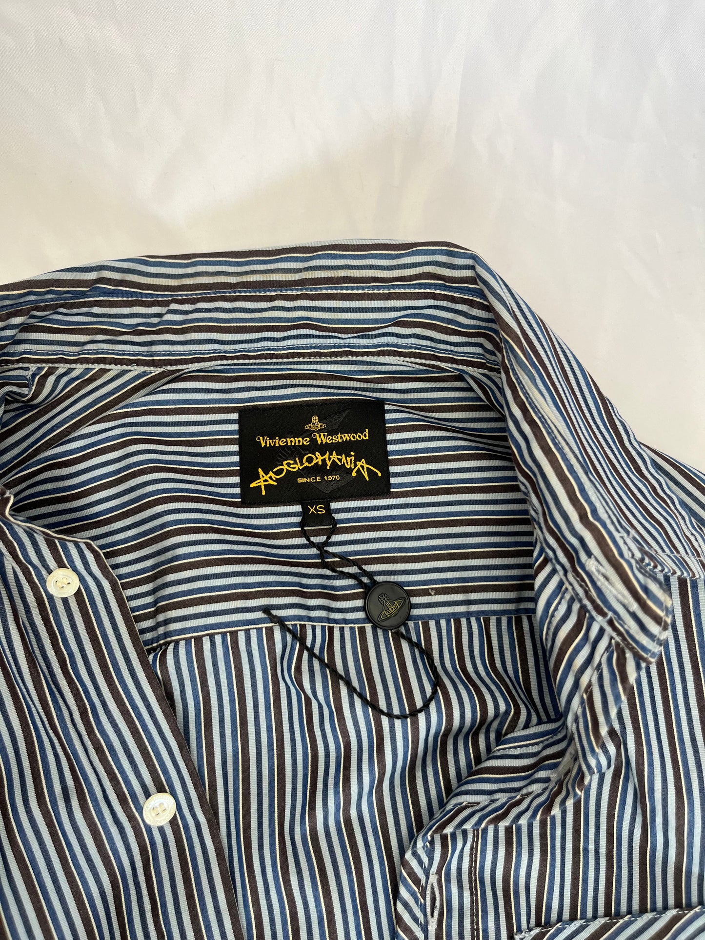 Vivienne Westwood Embroidered Pinstripe Shirt