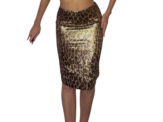 Blumarine Leopard Print Skirt