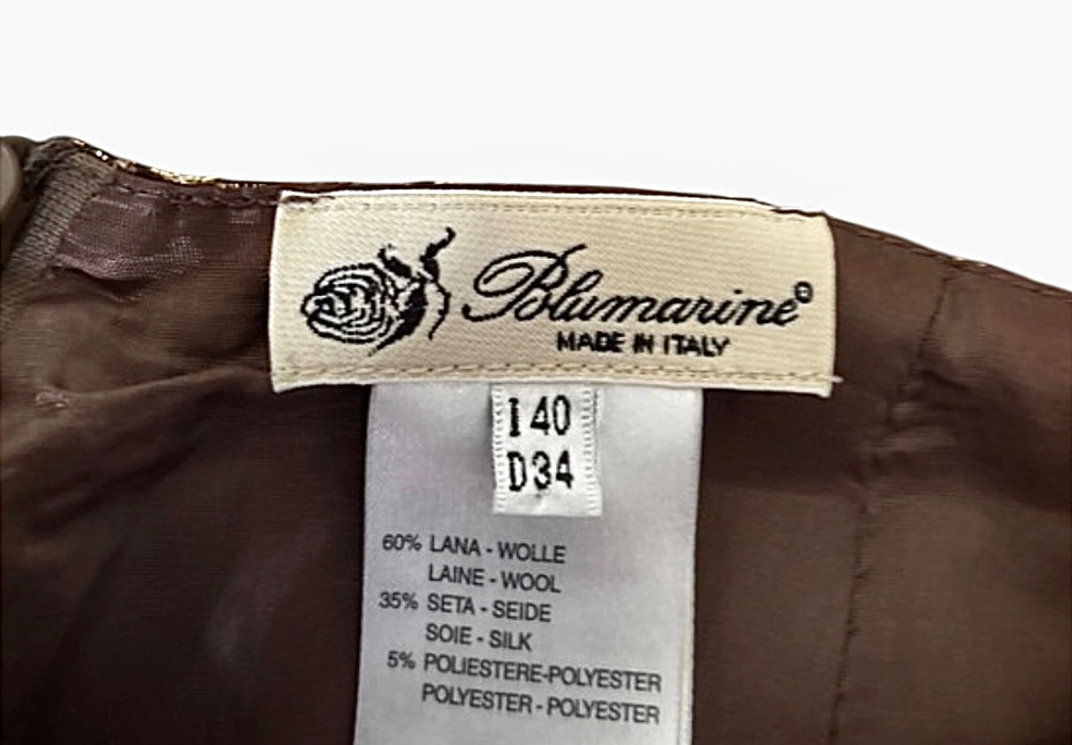 Blumarine Leopard Print Skirt