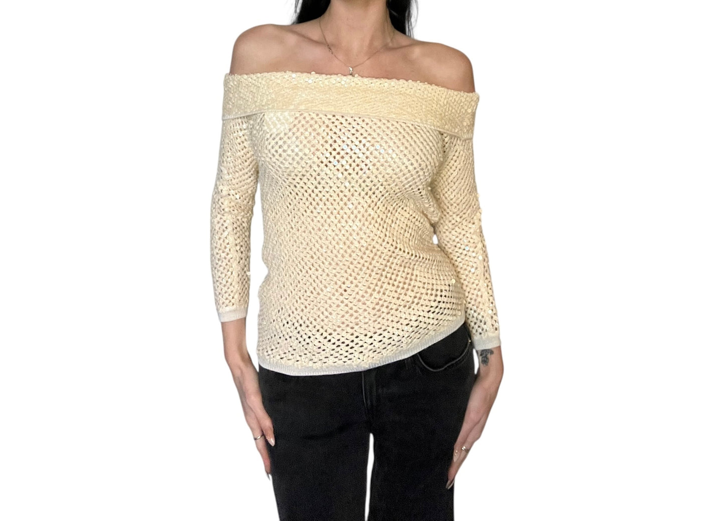 Armani Exchange Sequin Top