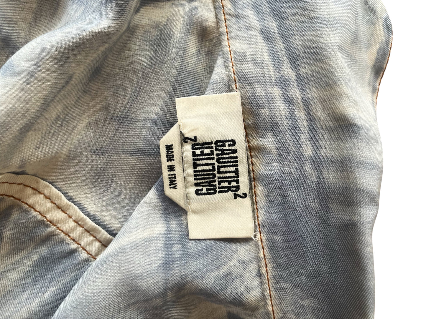 RARE Jean Paul Gaultier - Gaultier2 - Silk ‘Denim’ Blouse