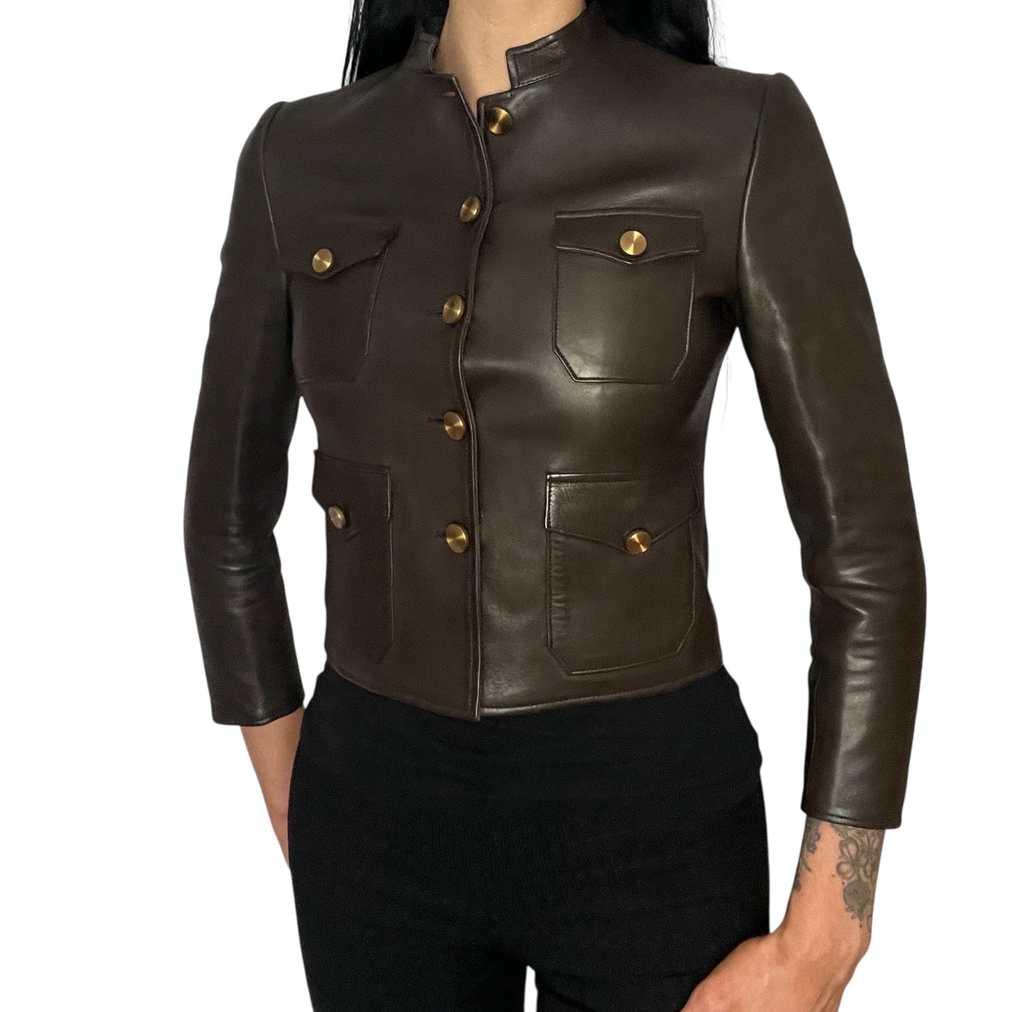 Gucci FW02 Leather Jacket