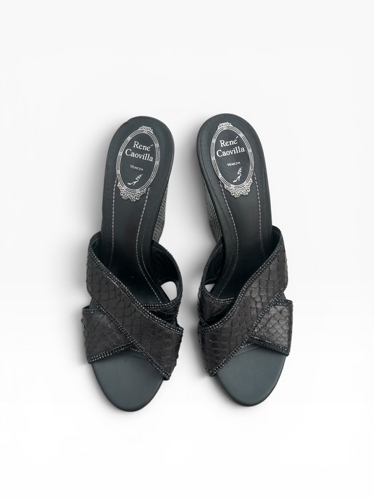 Rene Caovilla Python Heels