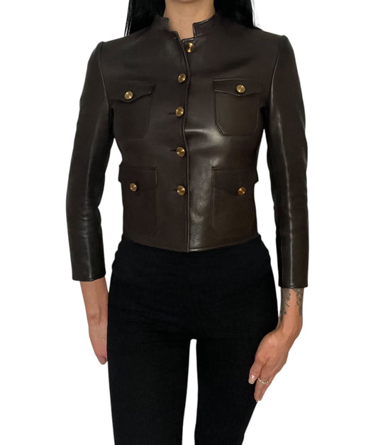 Gucci FW02 Leather Jacket