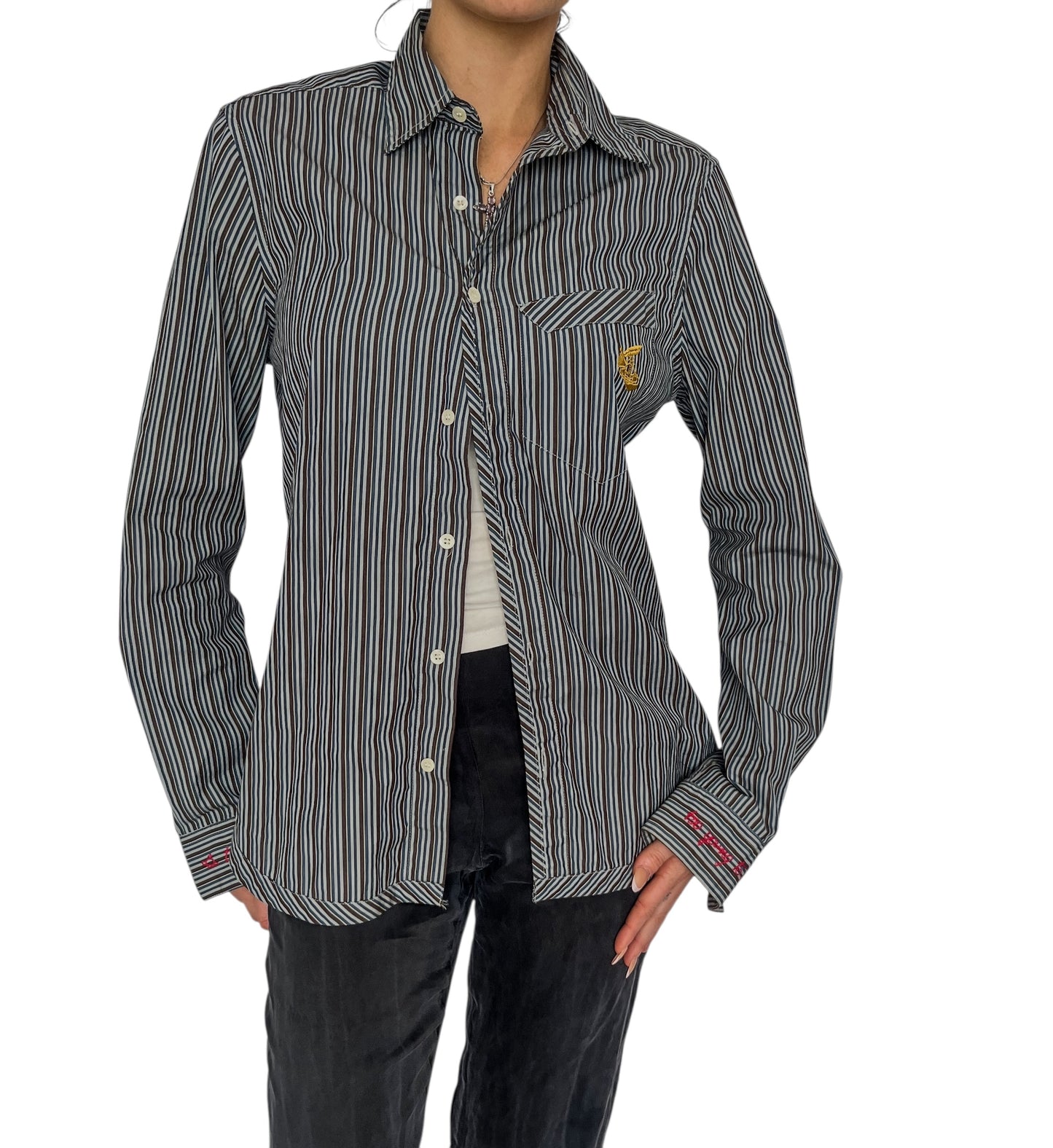 Vivienne Westwood Embroidered Pinstripe Shirt