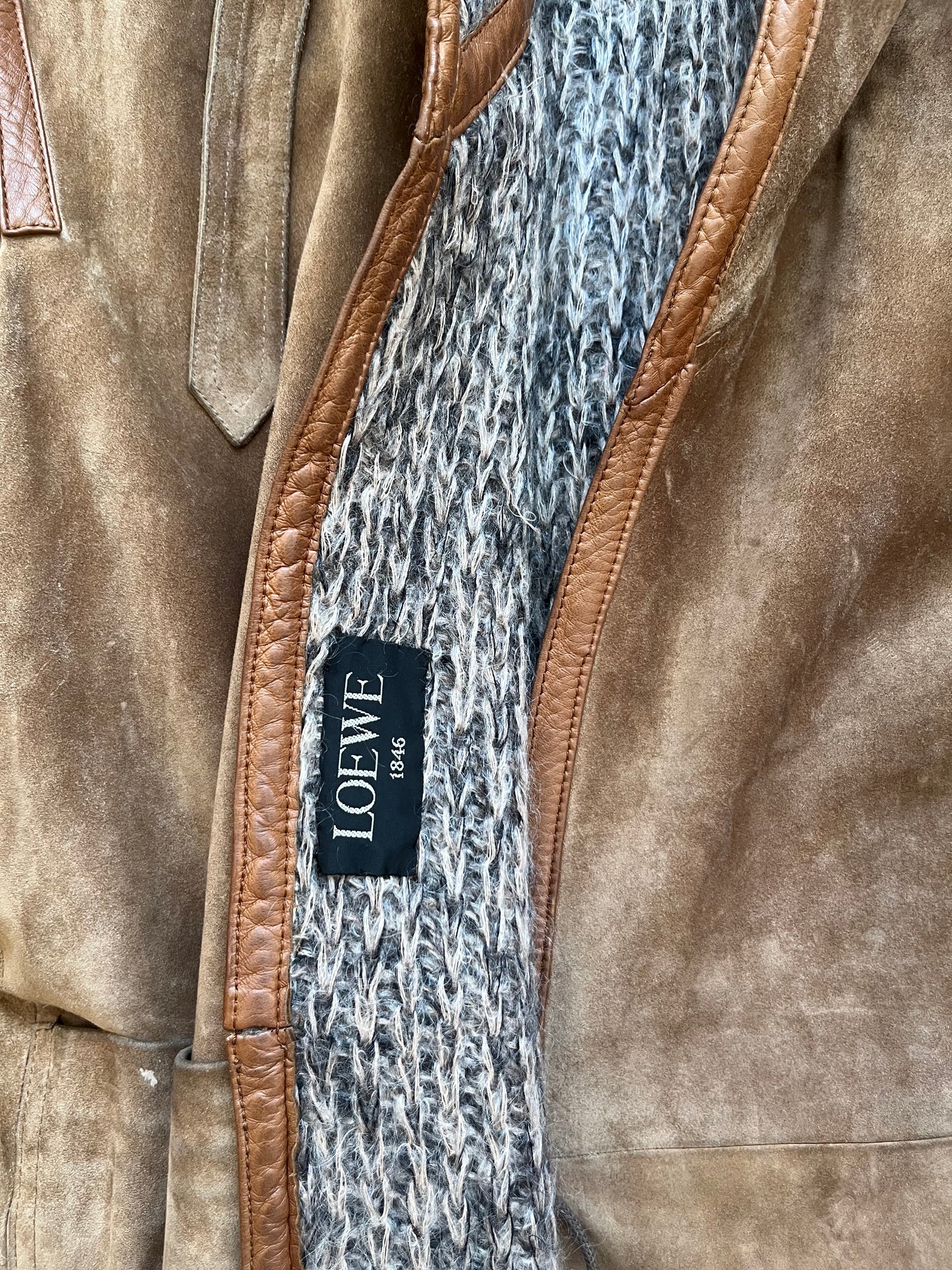 Loewe Wool and Suede Coat