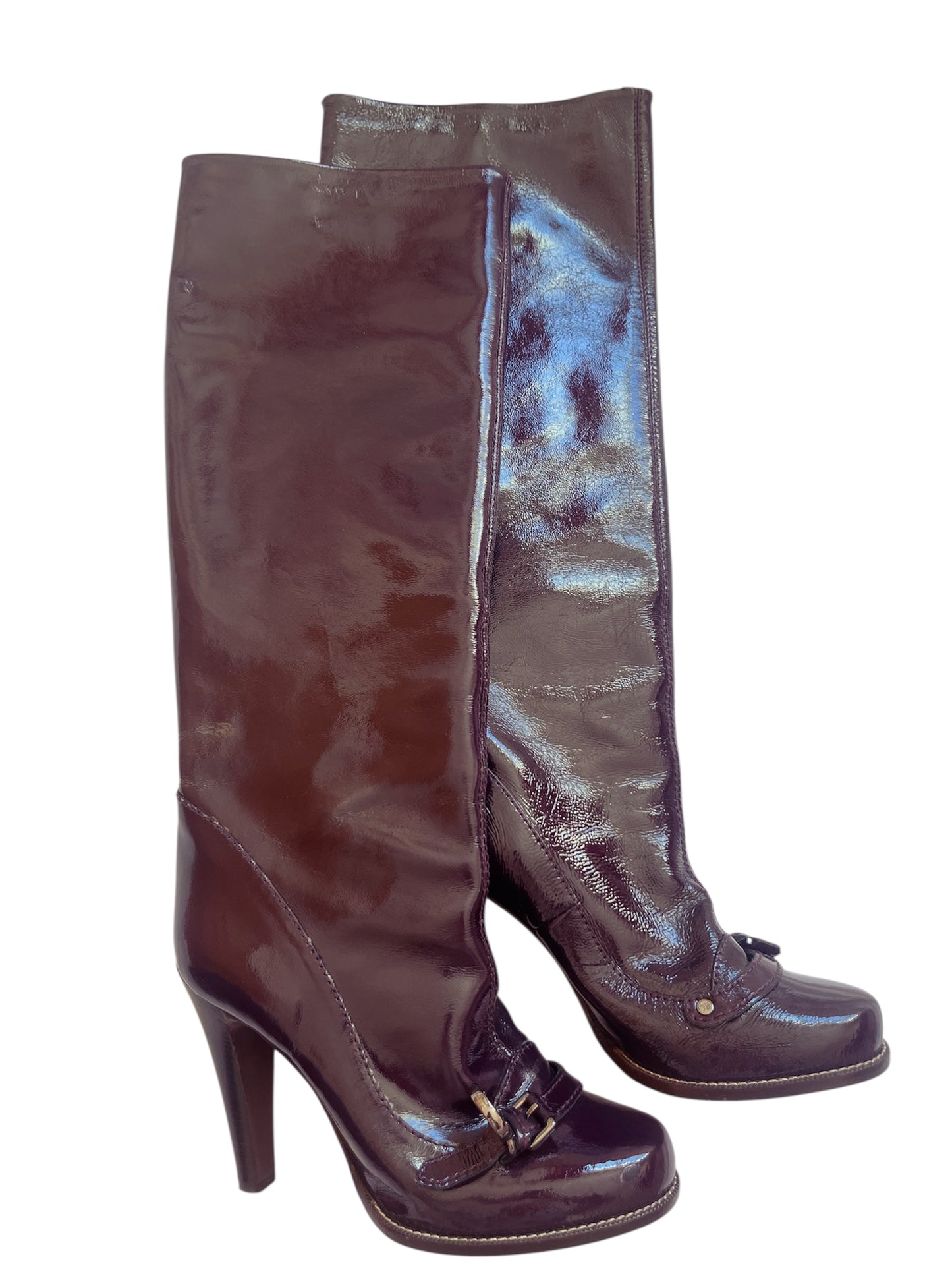 Mulberry Patent Boots