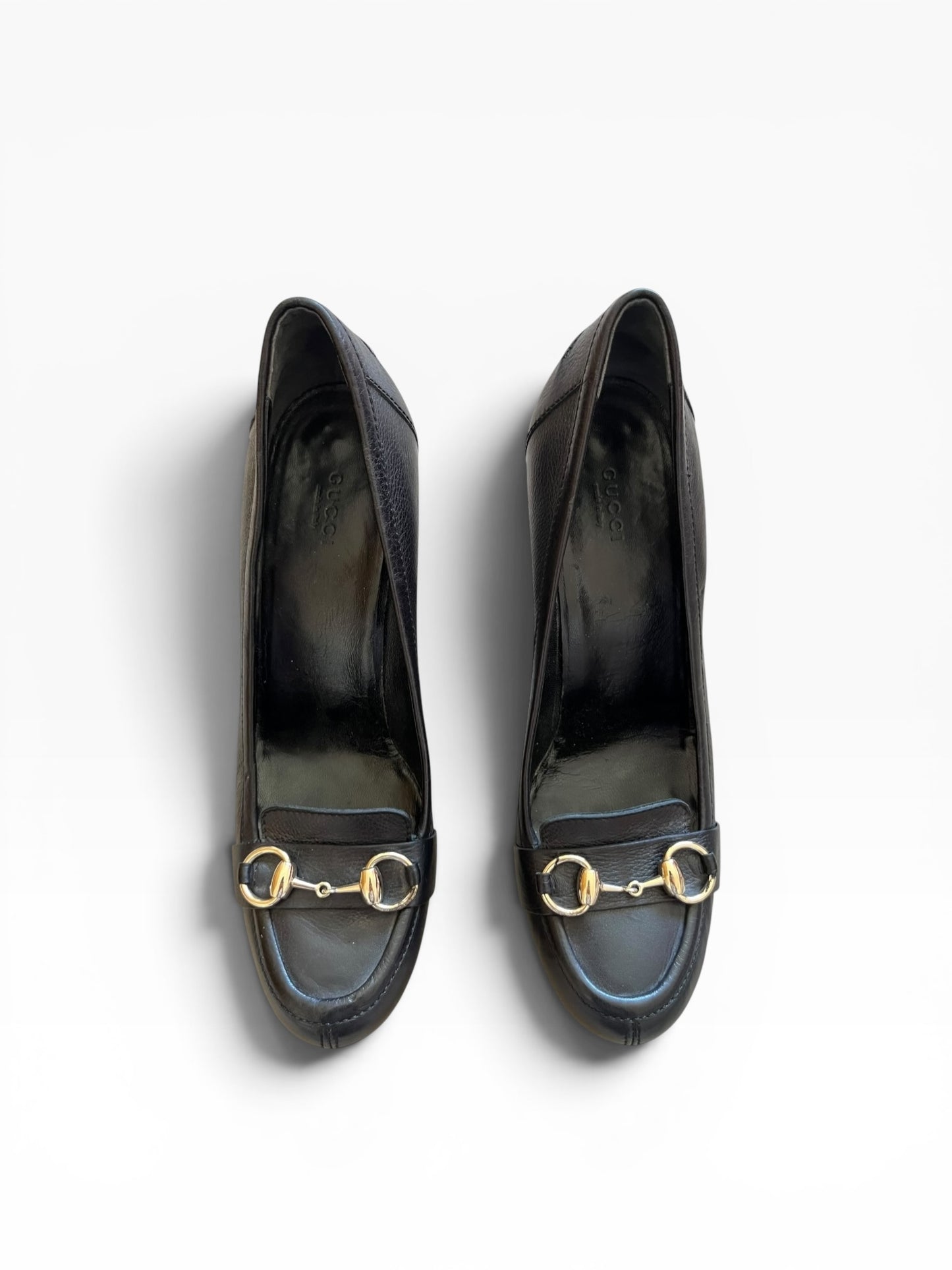Gucci Horsebit Wedge Heels