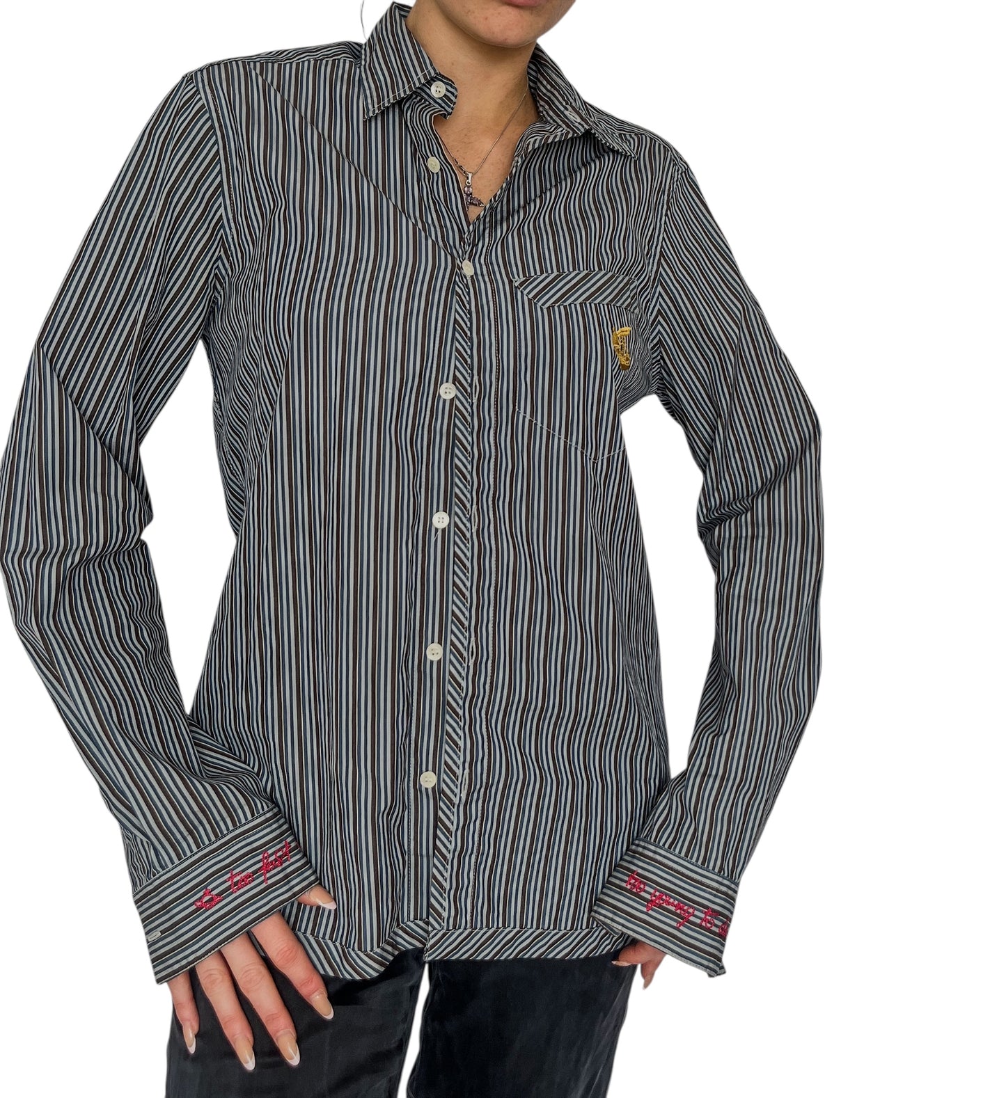Vivienne Westwood Embroidered Pinstripe Shirt