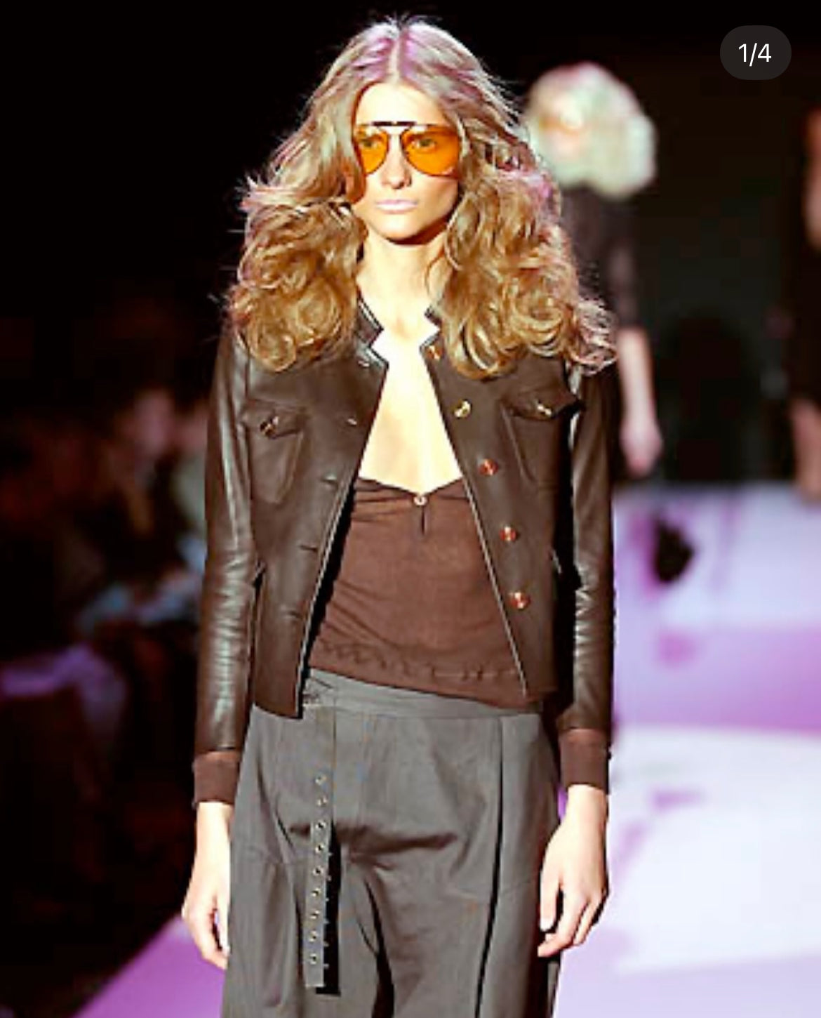 Gucci FW02 Leather Jacket