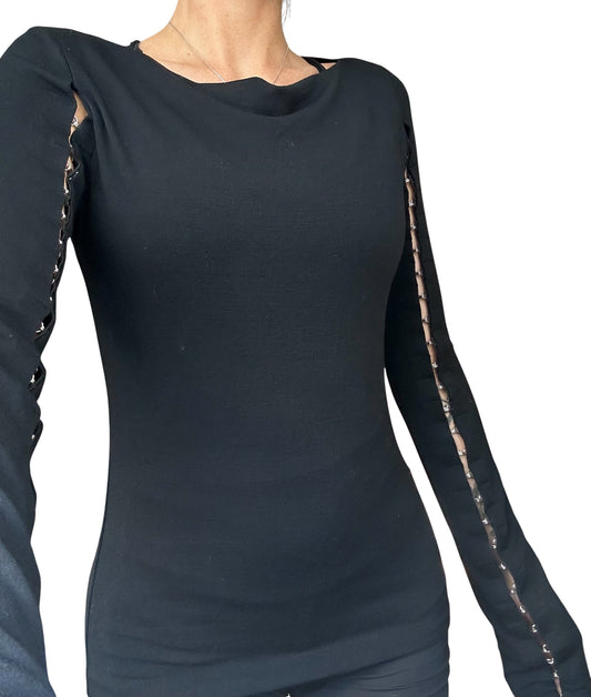 Eyelet Sleeve Top