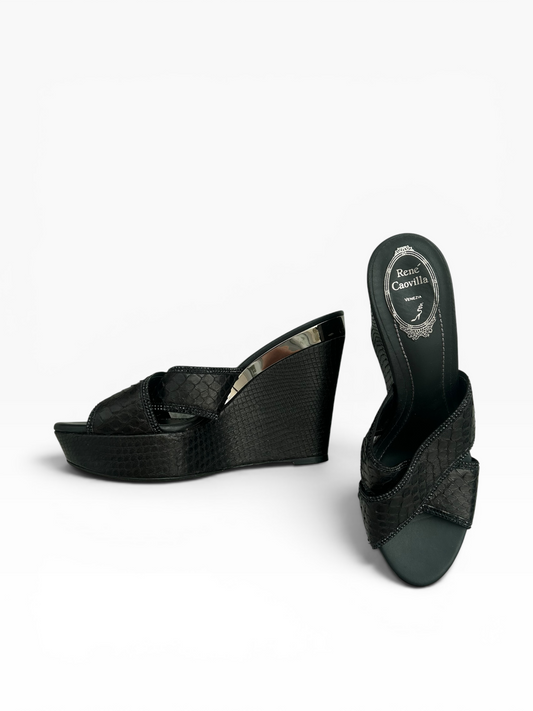 Rene Caovilla Python Heels